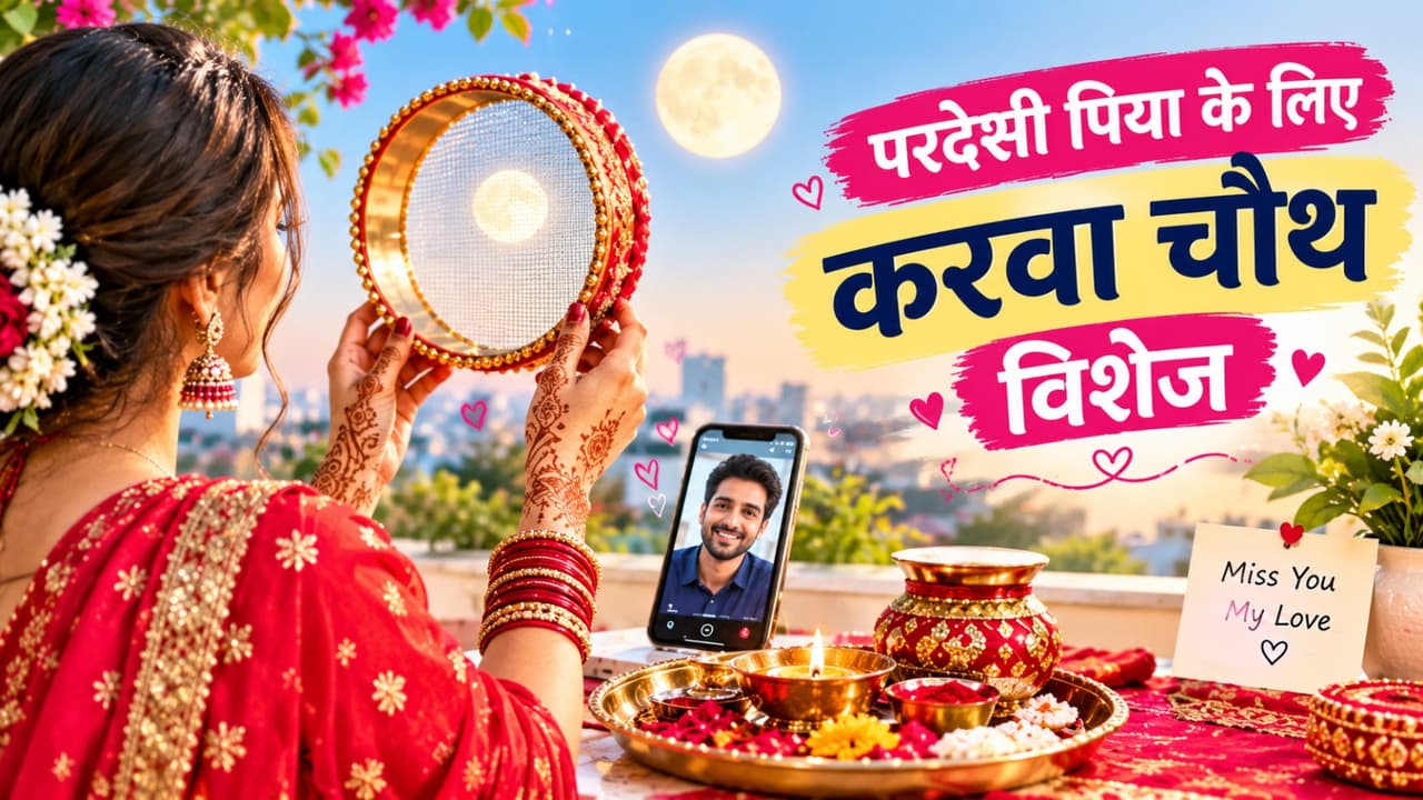 करवा चौथ पर पति से दूरियों को मिटाएं ये 45 रोमांटिक विशेज