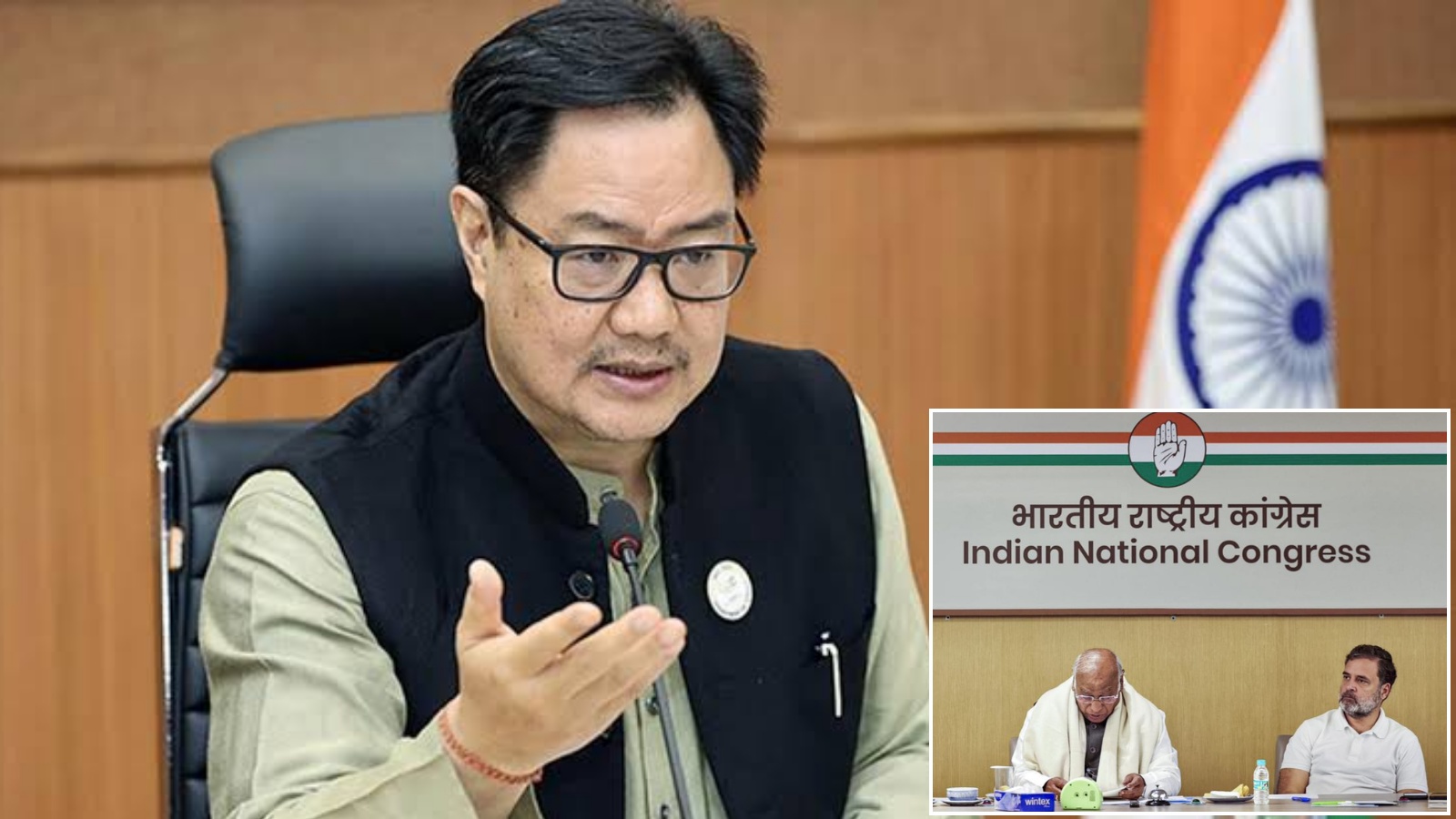 कांग्रेस से माफी की मांग, चीन की घुसपैठ और अरुणाचल पर फर्जी AI वीडियो पर रिजिजू का हमला