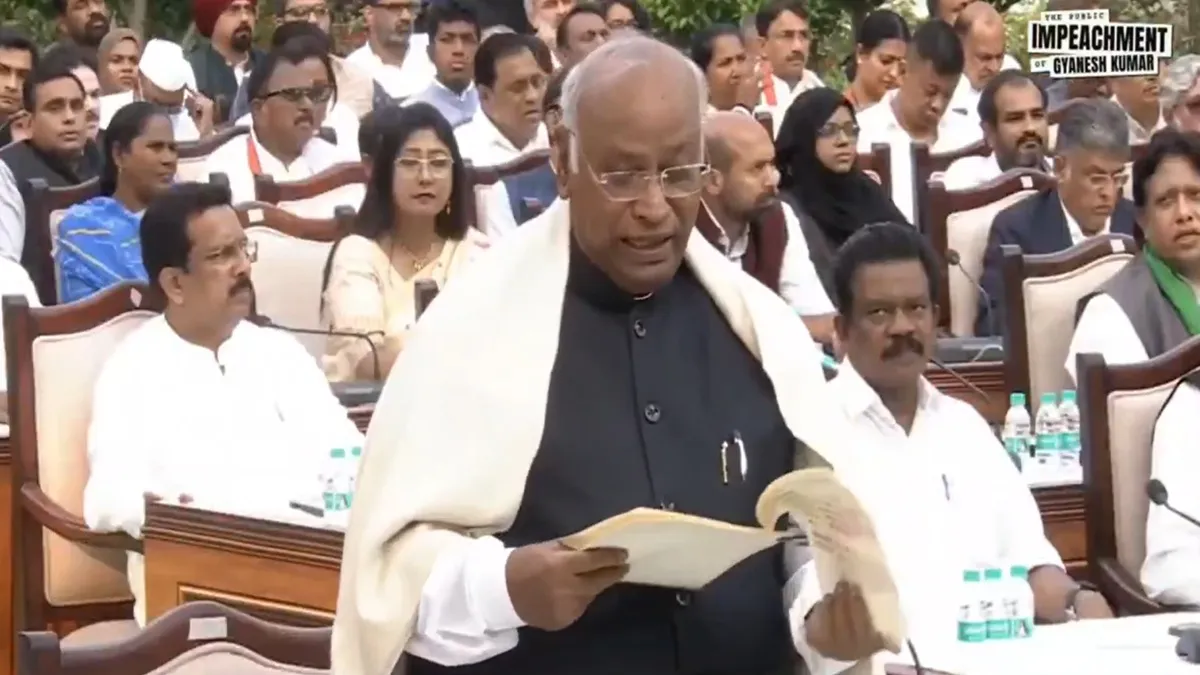 मल्लिकार्जुन खरगे ने कहा- CEC ज्ञानेश कुमार को हटाया जाए, वोट का अधिकार खतरे में