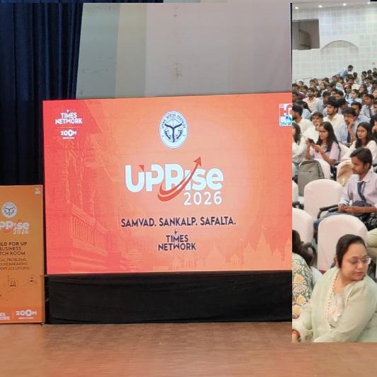 यूपी राइज 2026 में युवाओं ने पेश किए 20 से अधिक स्टार्टअप आइडिया, ग्रीन ग्रो ऑर्गेनिक फार्मिंग को पहला इनाम